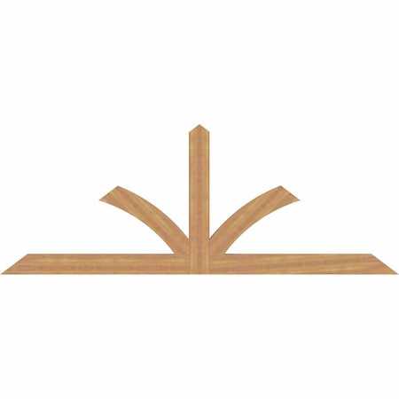 Ekena Millwork Richland Timber Gable Bracket, Western Red Cedar, 108"W x 40"H x 3 1/2"D x 5 1/2"F, 9/12 Pitch GBW108X40X0406RIC00SWR